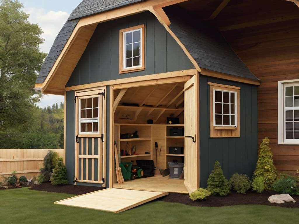 Mastering Storage and Style: Building a Gambrel Shed with Lean-To