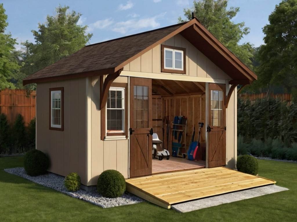 A Touch of Elegance: Shed with Loft and Porch Plans