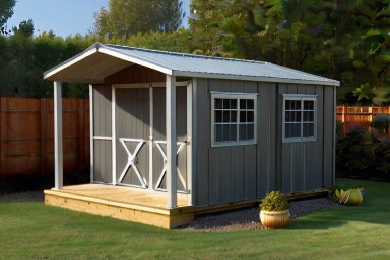 Simplicity and Style: Shed with Wrap-Around Porch Ideas