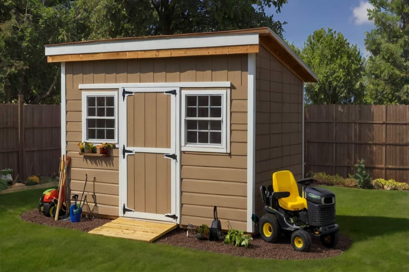 Lean to Shed with Loft